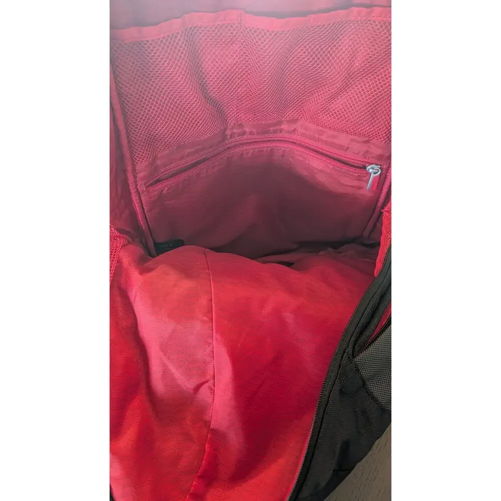 TUMI T-Tech Flow 5102D Backpack Black Red Multi Pocket Travel Business Bag